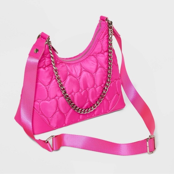 Wild Fable Heart Quilted Cross Body Bag 💕 - Picture 3 of 5